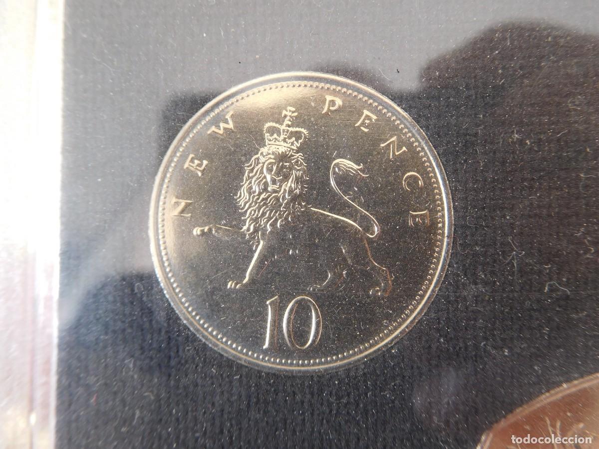Monedas antiguas de Europa: Set de monedas inglesas a&ntilde;o 1971 Proof - Foto 3