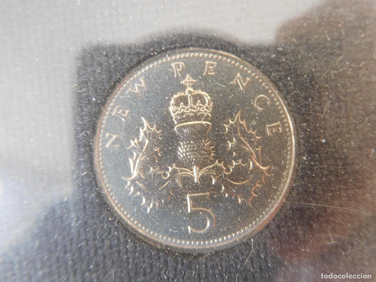 Monedas antiguas de Europa: Set de monedas inglesas a&ntilde;o 1971 Proof - Foto 4