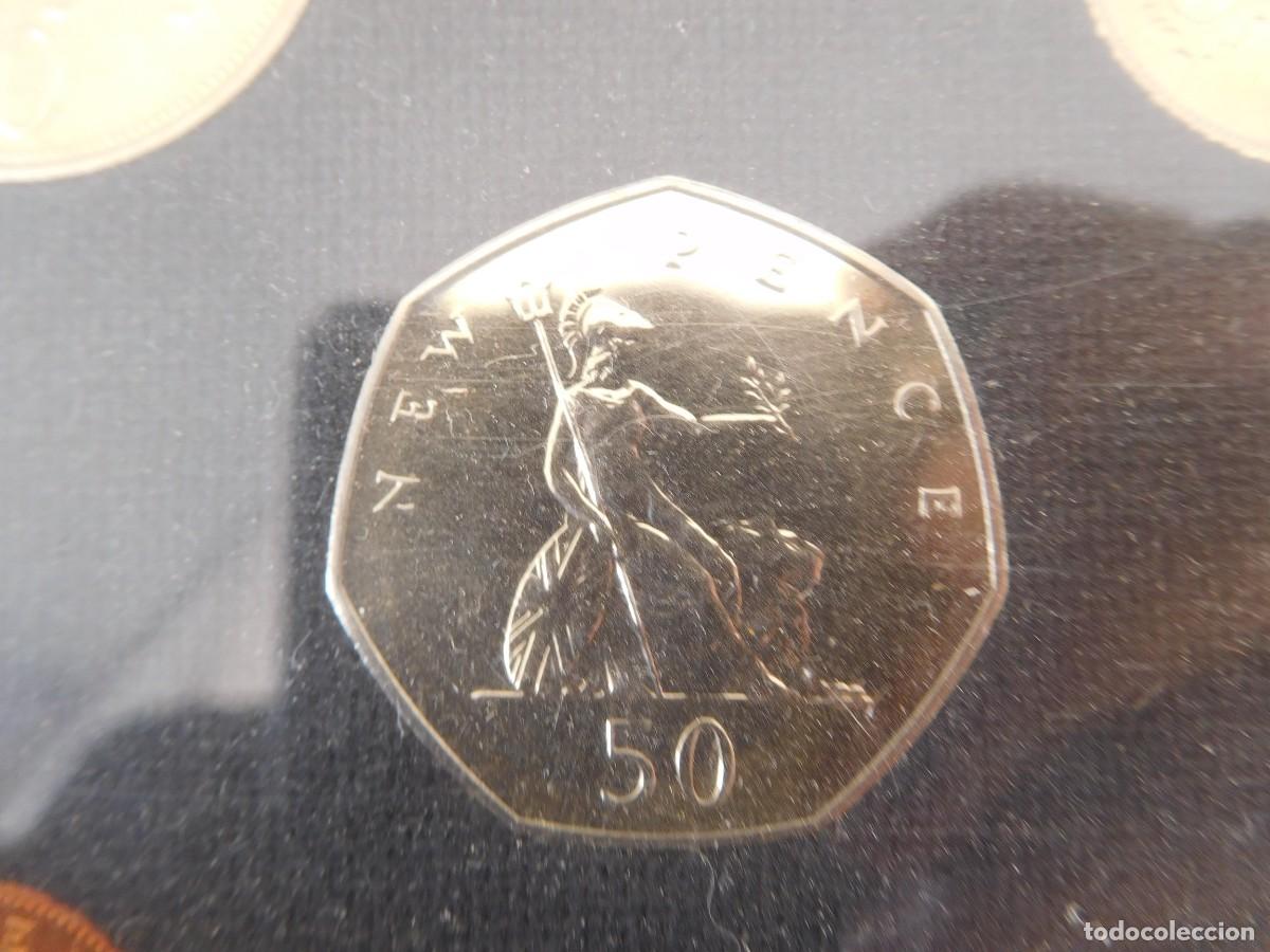 Monedas antiguas de Europa: Set de monedas inglesas a&ntilde;o 1971 Proof - Foto 5