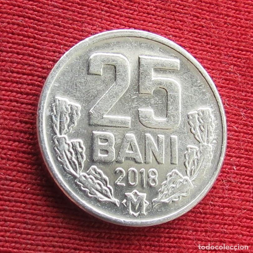 Moedas antigas da Europa: Moldavia Moldova 25 bani 2018 KM# 3 Lt 200