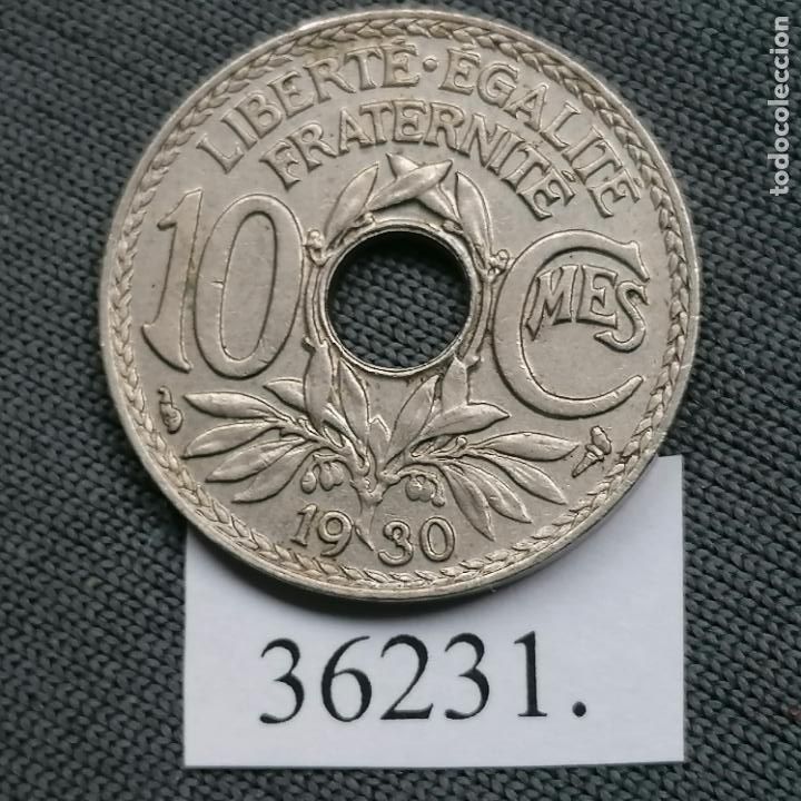 Monedas antiguas de Europa: Francia 10 c&eacute;ntimos 1930 - Foto 1