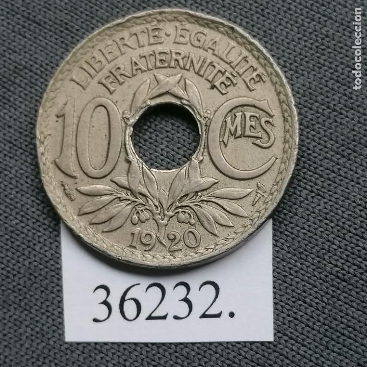 Monedas antiguas de Europa: Francia 10 c&eacute;ntimos 1920 - Foto 1