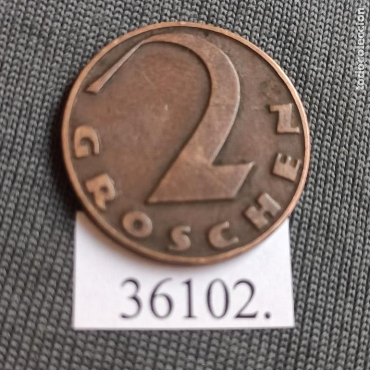 Monedas antiguas de Europa: Austria 2 groschen 1928 - Foto 2