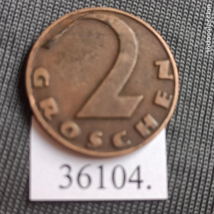 Monedas antiguas de Europa: Austria 2 groschen 1928 - Foto 2