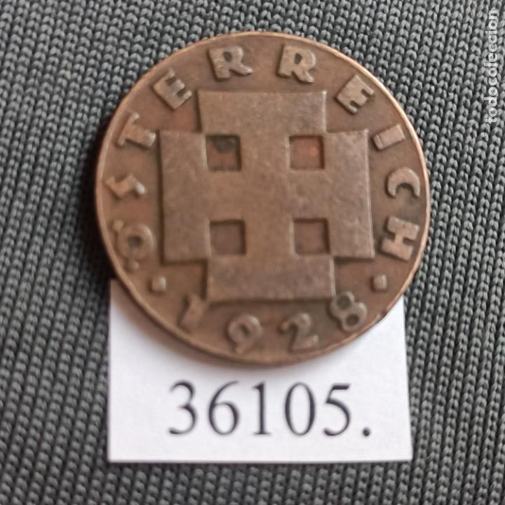 Monedas antiguas de Europa: Austria 2 groschen 1928 - Foto 2