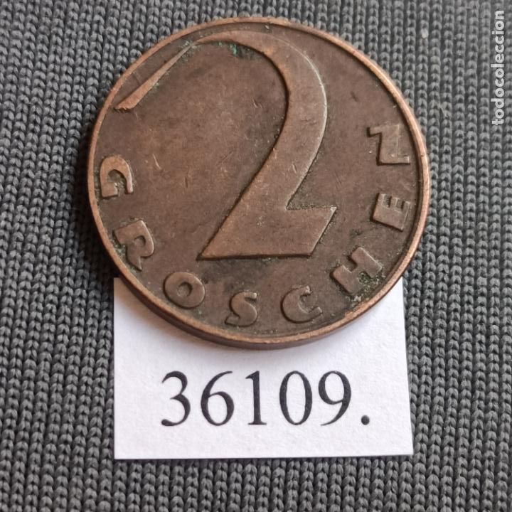 Monedas antiguas de Europa: Austria 2 groschen 1936 - Foto 2
