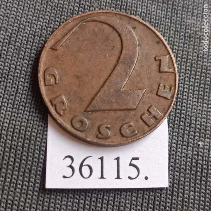Monedas antiguas de Europa: Austria 2 groschen 1930 - Foto 2