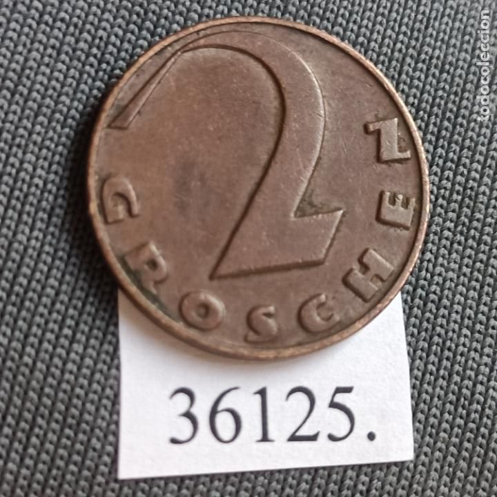 Monedas antiguas de Europa: Austria 2 groschen 1937 - Foto 2