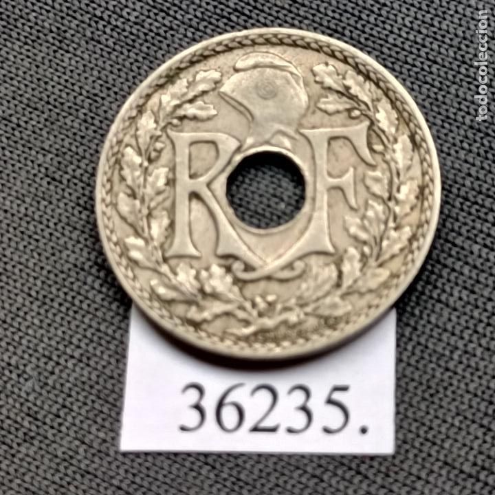 Monedas antiguas de Europa: Francia 10 centimos 1936 - Foto 2