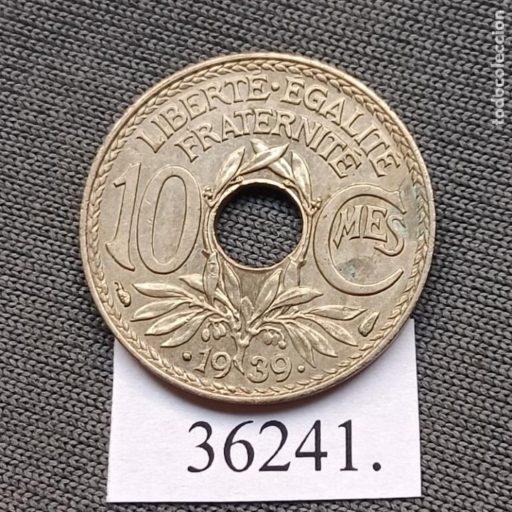 Monedas antiguas de Europa: Francia 10 c&eacute;ntimos 1939 - Foto 2