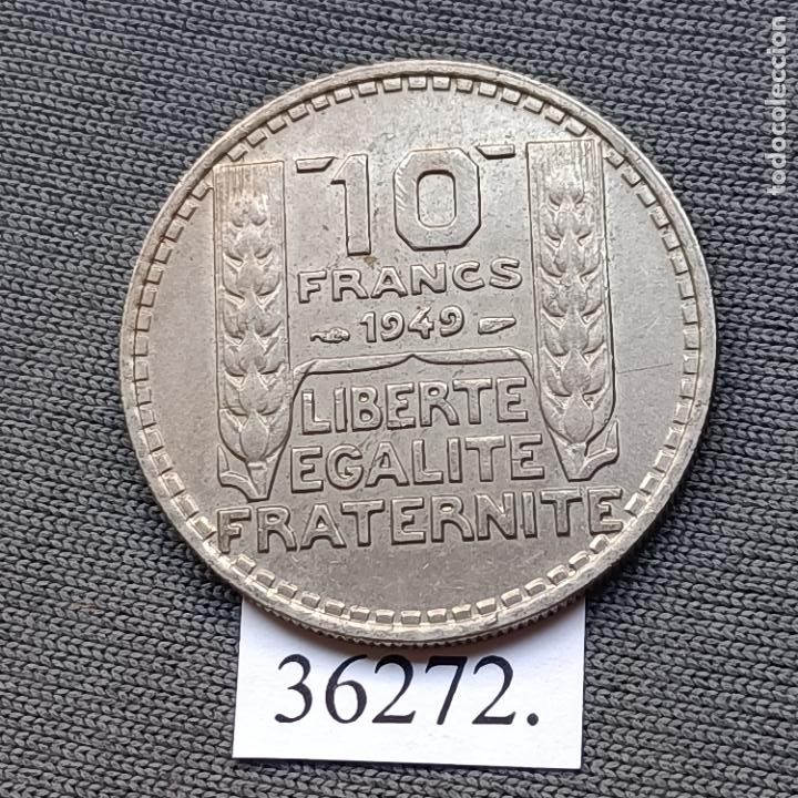 Monedas antiguas de Europa: Francia 10 francos 1949 - Foto 2