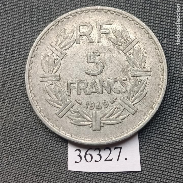 Monedas antiguas de Europa: Francia 5 francos 1949 - Foto 2