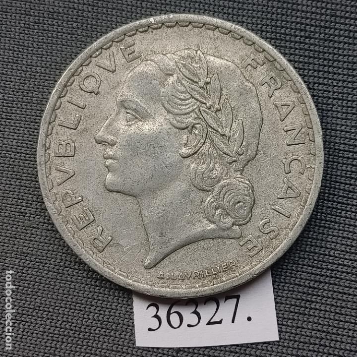 Monedas antiguas de Europa: Francia 5 francos 1949 - Foto 1