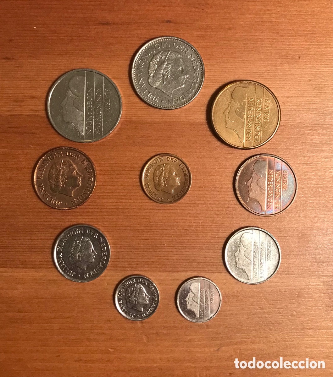 Monedas antiguas de Europa: Lote de 10 monedas de Holanda. - Foto 1