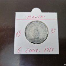 Monedas antiguas de Europa: MALTA 5 MILS 1972 BC KM=7 (ALUMINIO)