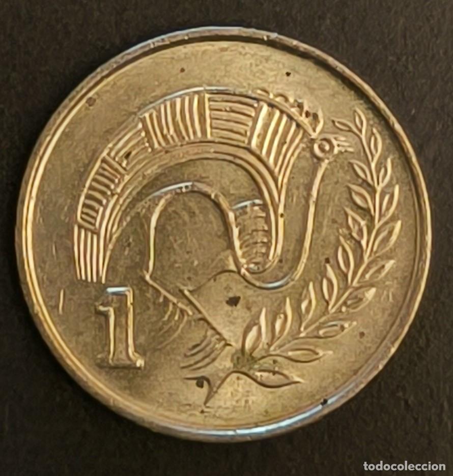 Monedas antiguas de Europa: Chipre 1 centavo, 1998 - Foto 2