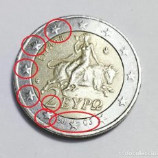 Monedas antiguas de Europa: MONEDA DE 2 EUROS € GRECIA 2003 CON ERROR FALLO DE ACUÑACION