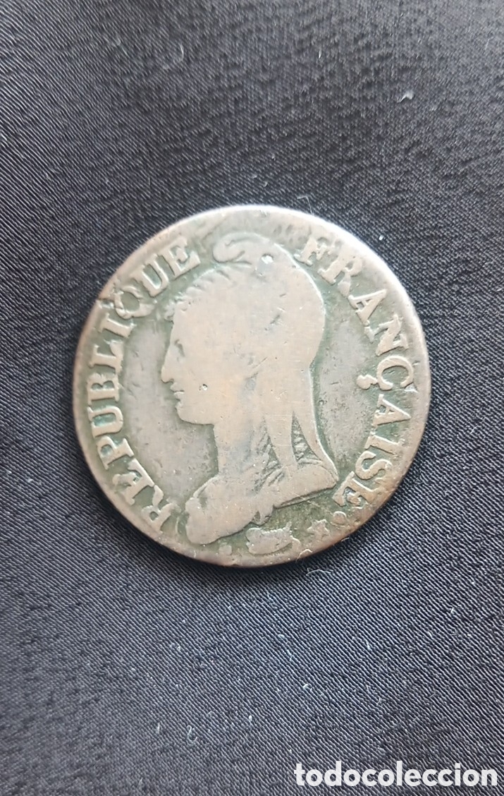Monedas antiguas de Europa: FRANCIA 5 CTS. 1799 BB - Foto 2