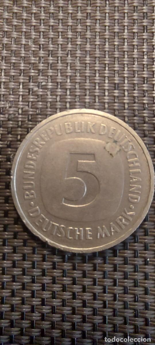 Monedas antiguas de Europa: 5 Marcos de 1975 ceca G - Foto 1