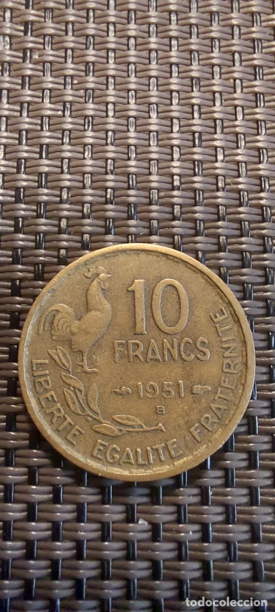 Monedas antiguas de Europa: Moneda 10 francos 1951 ceca B - Foto 1