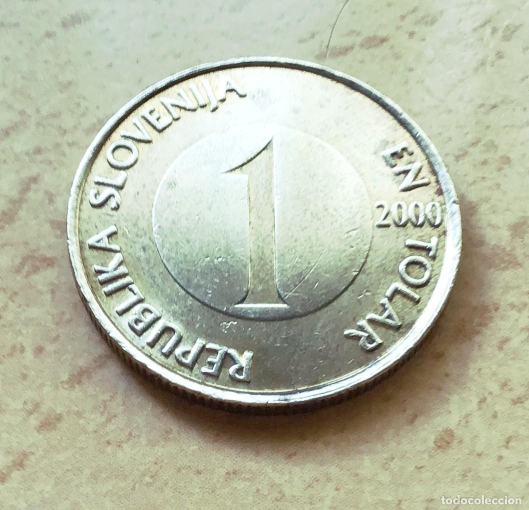 Monedas antiguas de Europa: 1 tolar de Eslovenia. A&ntilde;o 2000