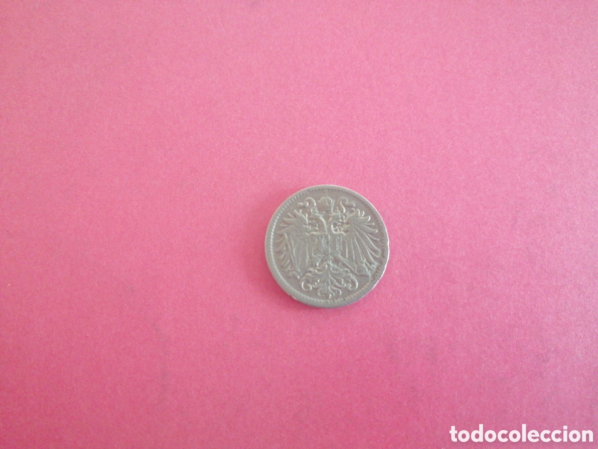 Monedas antiguas de Europa: 10 heller de Austria 1909 - Foto 2