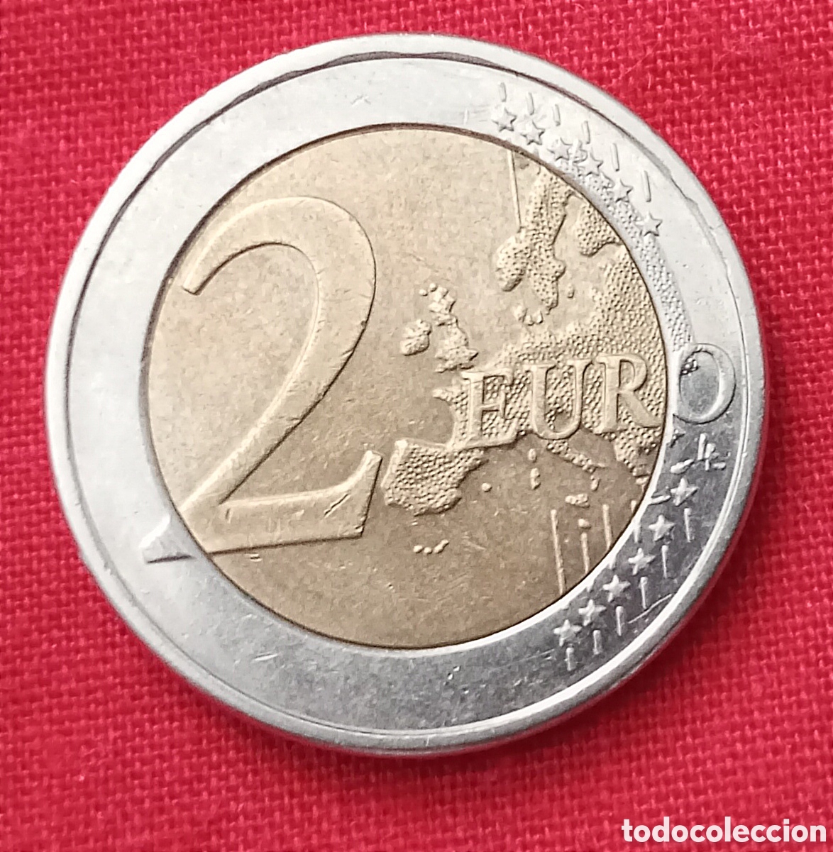 Monedas antiguas de Europa: Moneda CON ERROR de 2&euro;, A&ntilde;o 2008, Chipre. - Foto 4