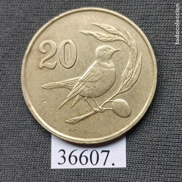 Monedas antiguas de Europa: Chipre 20 c&eacute;ntimos 1983 - Foto 1