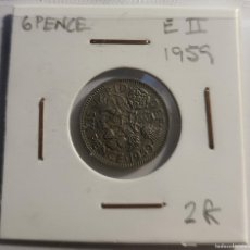 Monedas antiguas de Europa: MONEDA DE REINO UNIDO 1959 ”6 PENIQUES”