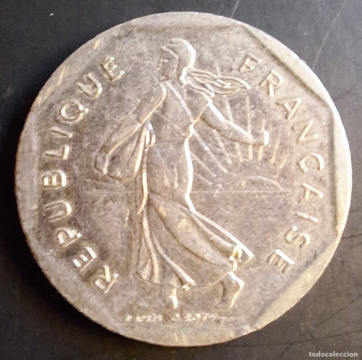 Monedas antiguas de Europa: 2 Francs 1996 - Francia - Foto 2