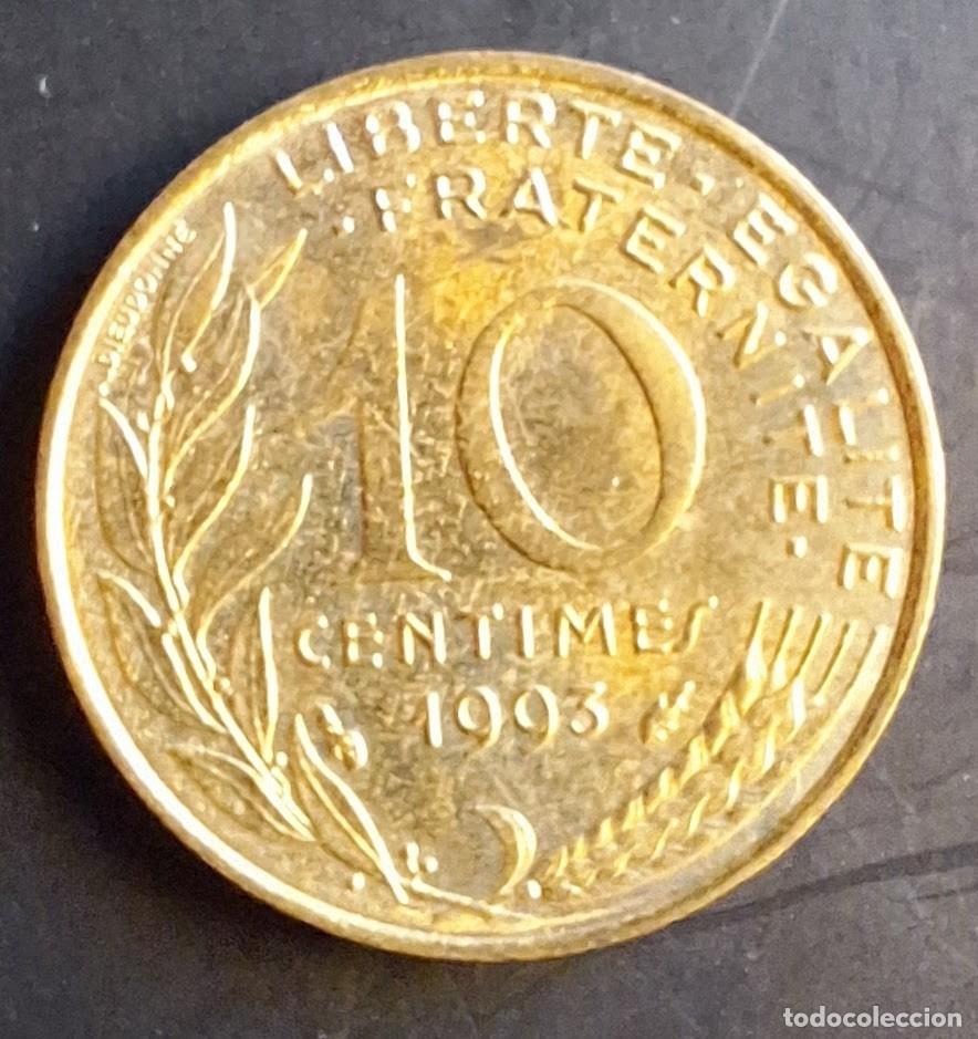 Monedas antiguas de Europa: 10 centimes 1993 - Francia - Foto 1
