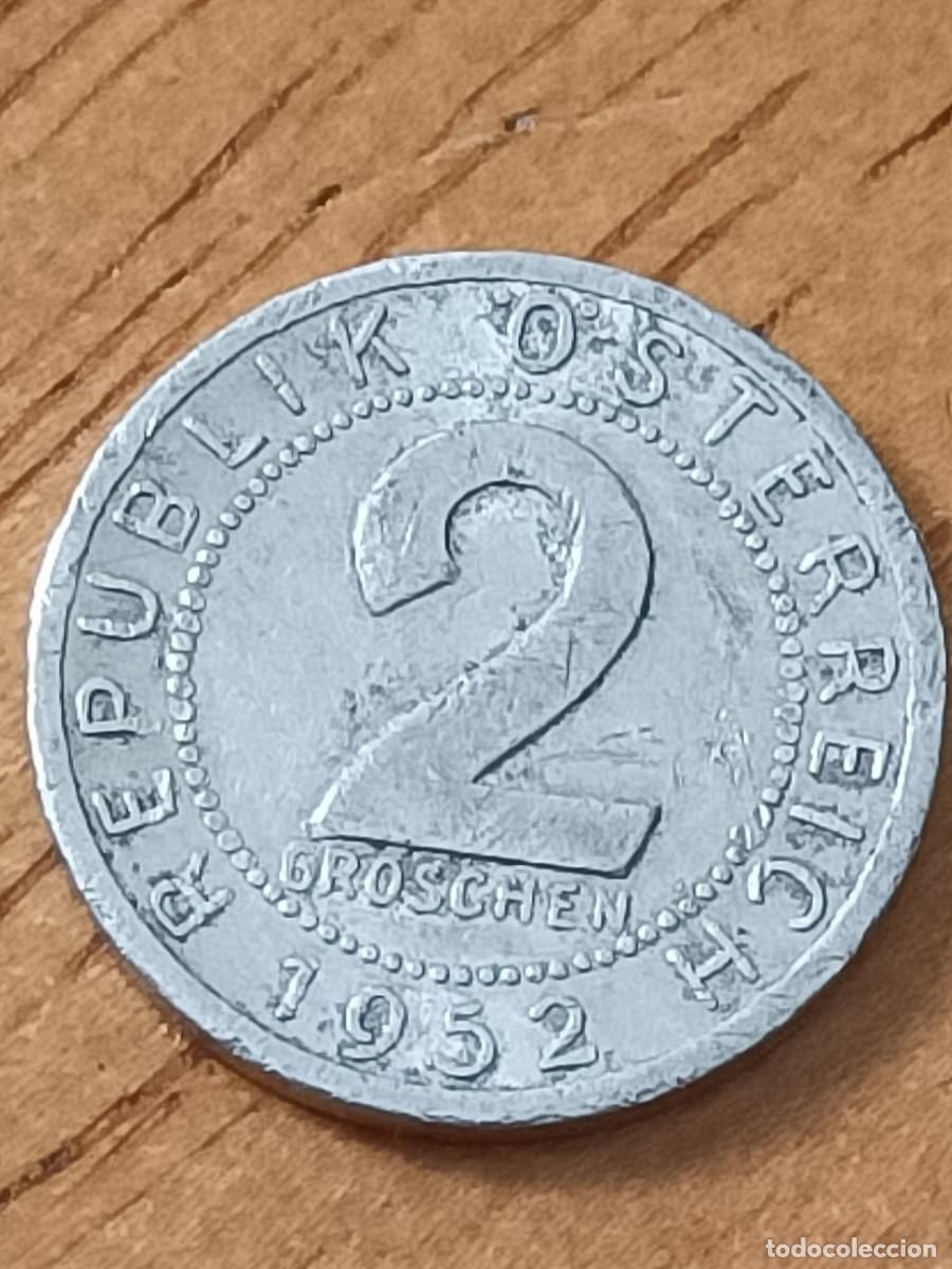 Monedas antiguas de Europa: Austria 2 groschen 1952 - Foto 1
