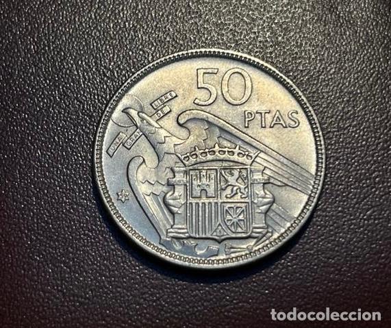 Monedas antiguas de Europa: Moneda 50 pesetas estrella 59 - Foto 2