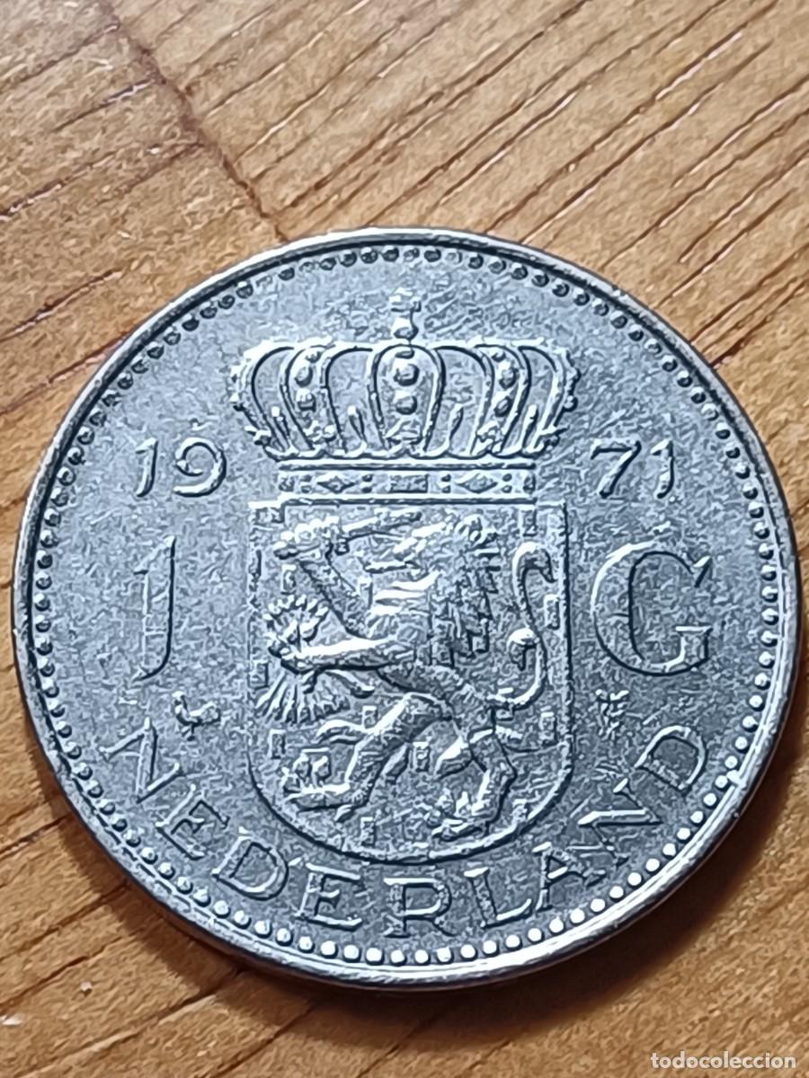 Monedas antiguas de Europa: 1 GULDEN 1971 HOLANDA - Foto 2