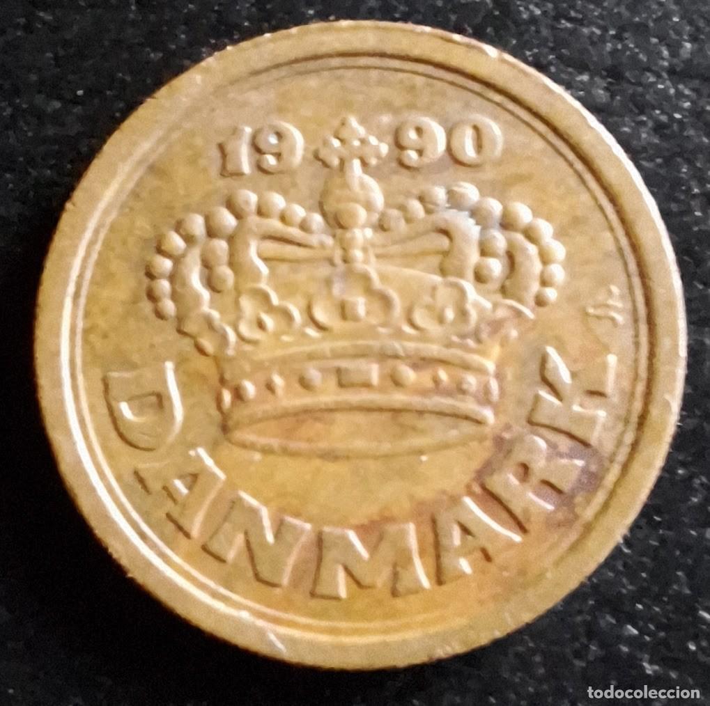 Monedas antiguas de Europa: 25 Ore 1990 - Dinamarca - Foto 1