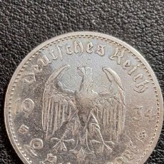 Monedas antiguas de Europa: 2 MARCOS 1934-A-III REICH-ALEMANIA-IGLESIA POTSDAM CON LEYENDA-PLATA