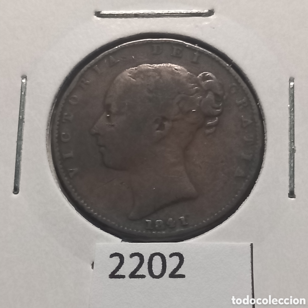 Monedas antiguas de Europa: Gran Breta&ntilde;a farthing 1841 - Foto 1