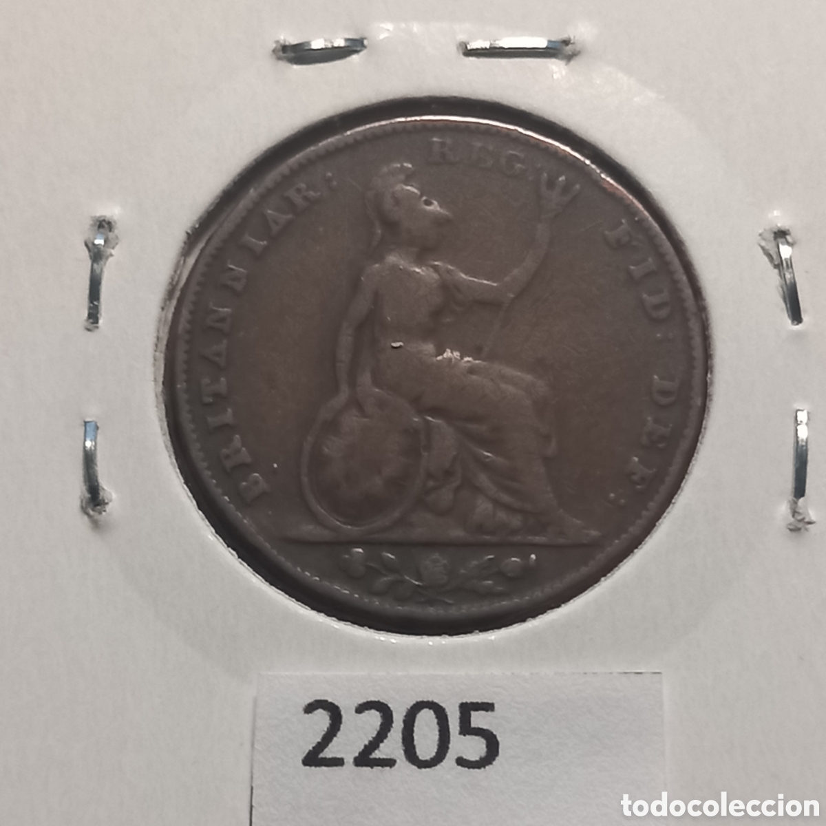 Monedas antiguas de Europa: Gran Breta&ntilde;a farthing 1846 - Foto 2