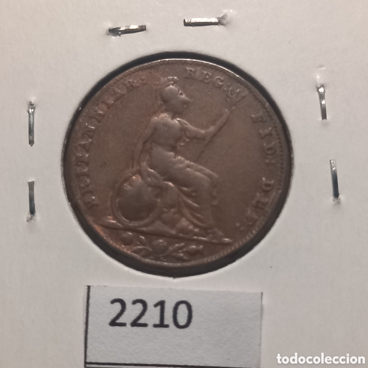 Monedas antiguas de Europa: Gran Breta&ntilde;a farthing 1854 - Foto 2
