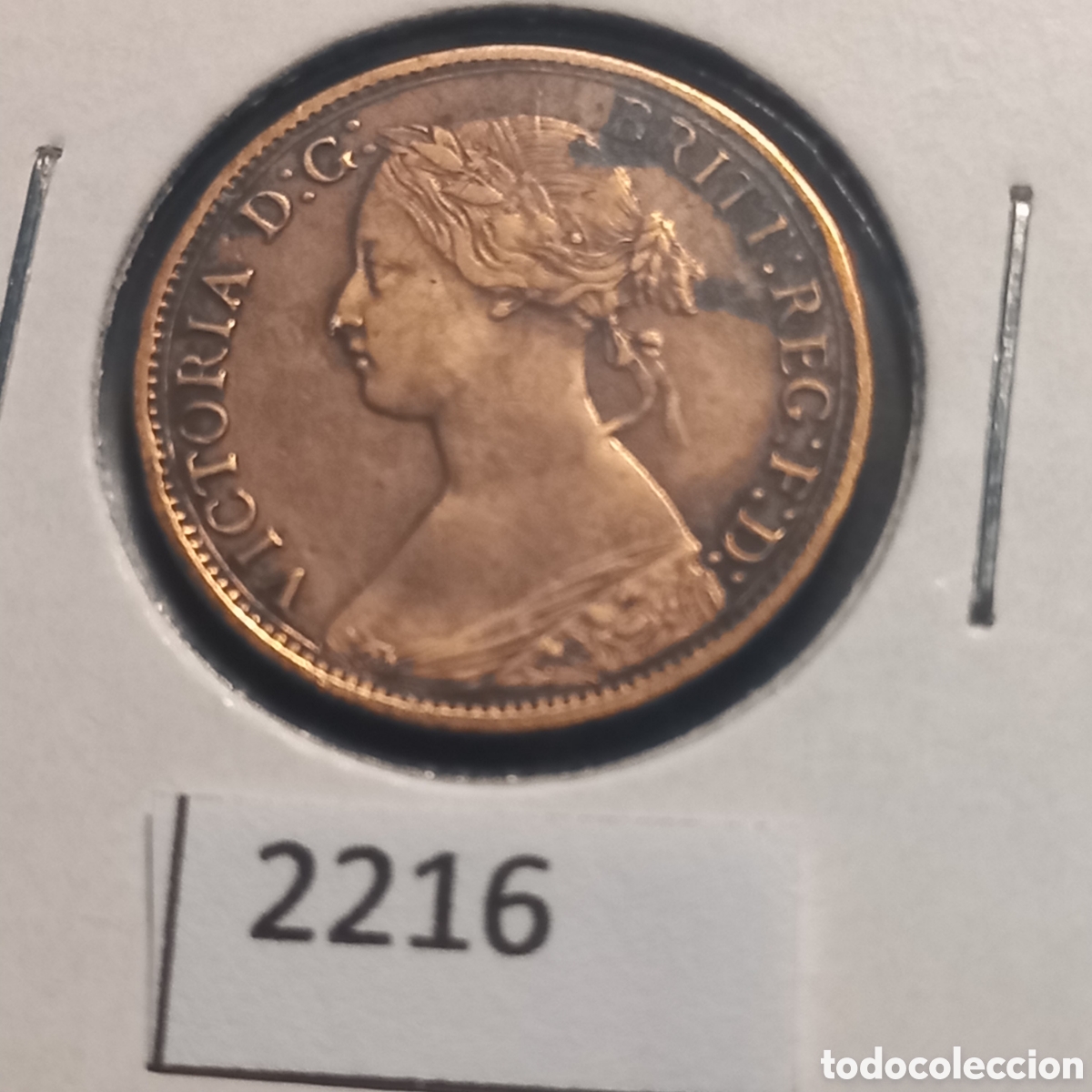 Monedas antiguas de Europa: Gran Breta&ntilde;a farthing 1867 - Foto 1