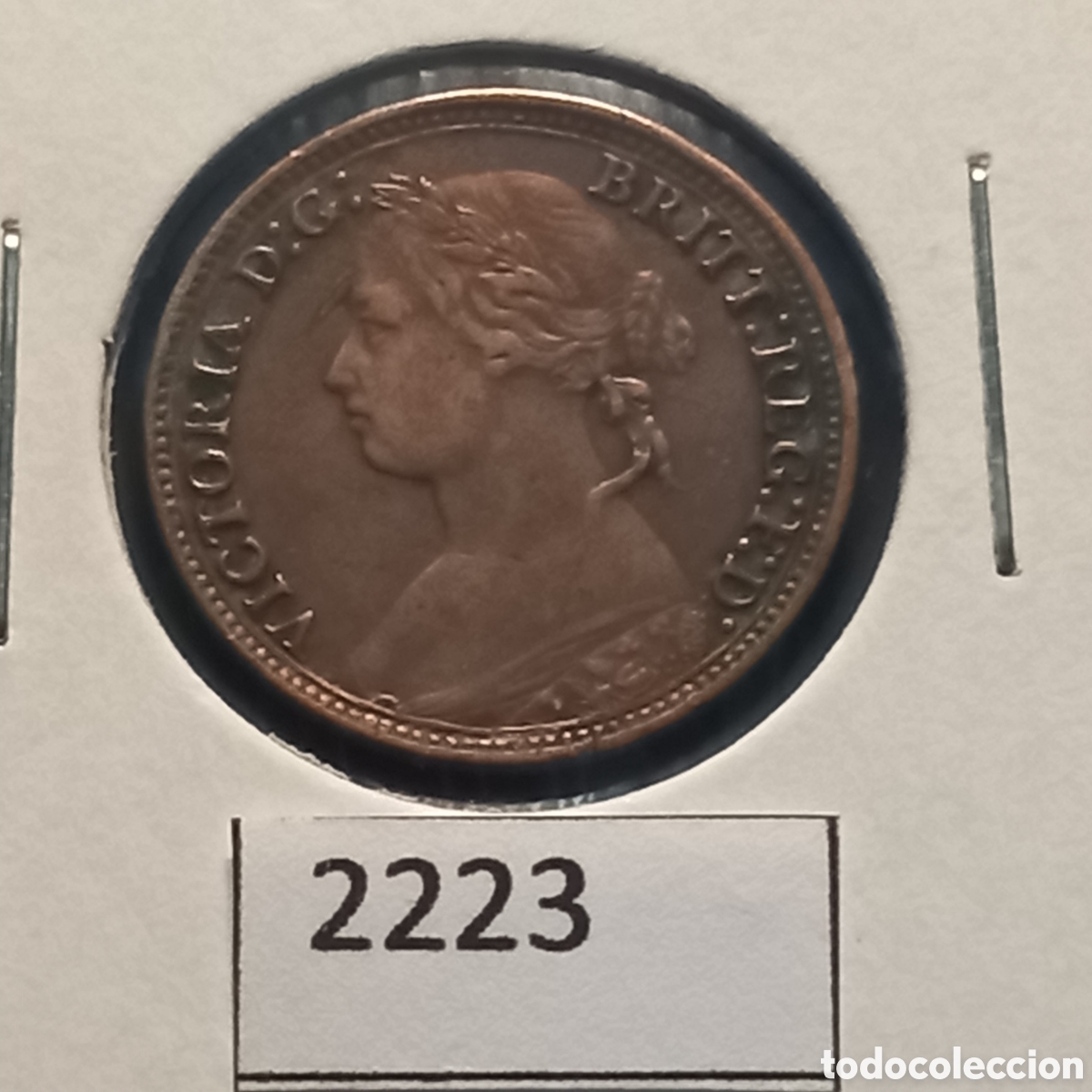 Monedas antiguas de Europa: Gran Breta&ntilde;a farthing 1880 - Foto 1