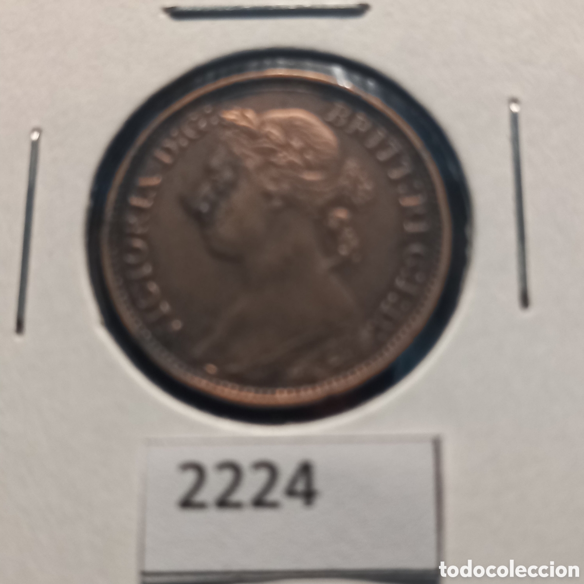 Monedas antiguas de Europa: Gran Breta&ntilde;a farthing 1881 - Foto 1