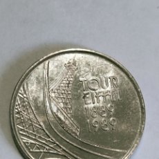 Monedas antiguas de Europa: MONEDA CONMEMORATIVA A FRANCIA TORRE EIFFEL 1989 CINCO FRANCOS