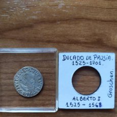 Monedas antiguas de Europa: GROSCHEN PLATA. DUCADO DE PRUSIA. 1543.ALBERTO L DE BRANDEMBURGO. MBC+.