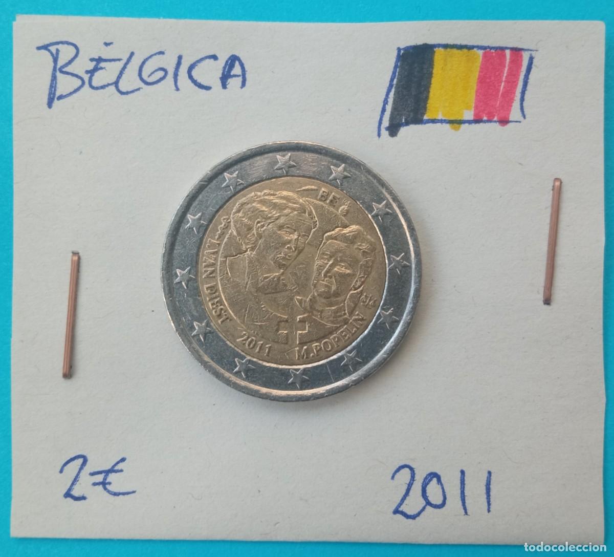 Alte M&uuml;nzen aus Europa: B&eacute;lgica 2 Euros CONMEMORATIVA 2011 - Centenario D&iacute;a de la Mujer - Van Diest y Popelin - [Belgium]