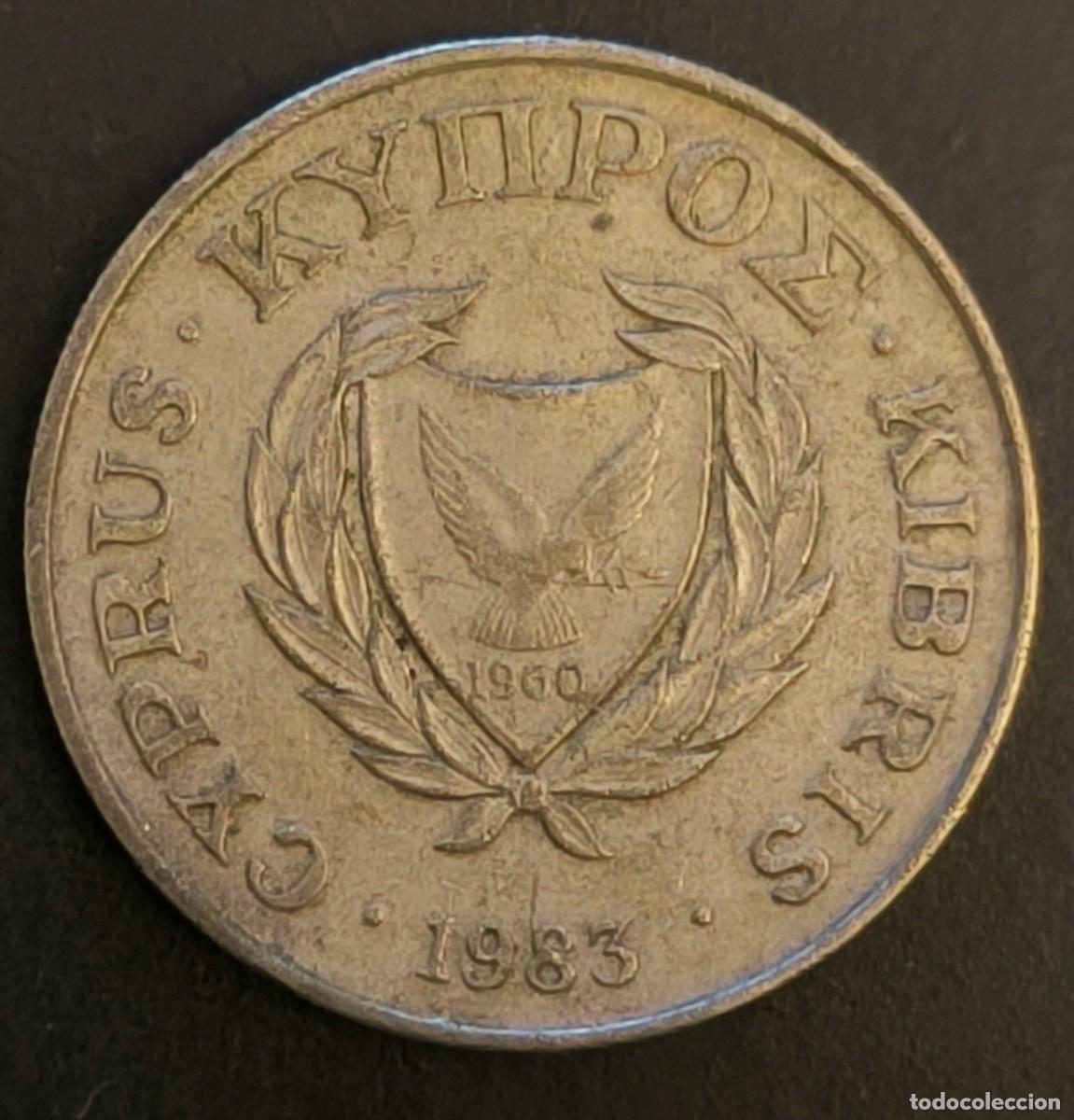 Monedas antiguas de Europa: Chipre 10 centavos, 1983 - Foto 1