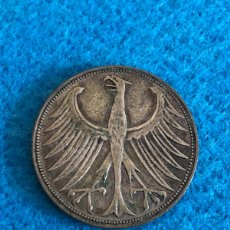 Monete antiche di Europa: MONEDA DE PLATA 5 MARCOS ALEMANIA, MARK 1951 (L100E)