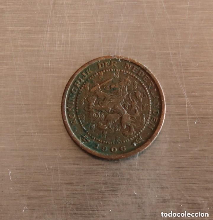Monedas antiguas de Europa: 1/2 CENT 1906 HOLANDA - Foto 2