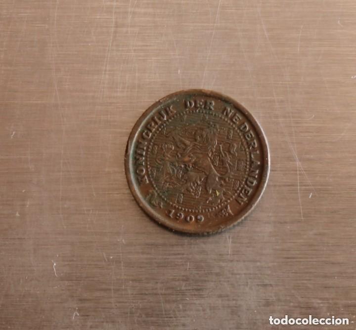 Monedas antiguas de Europa: 1/2 CENT 1909 HOLANDA - Foto 2