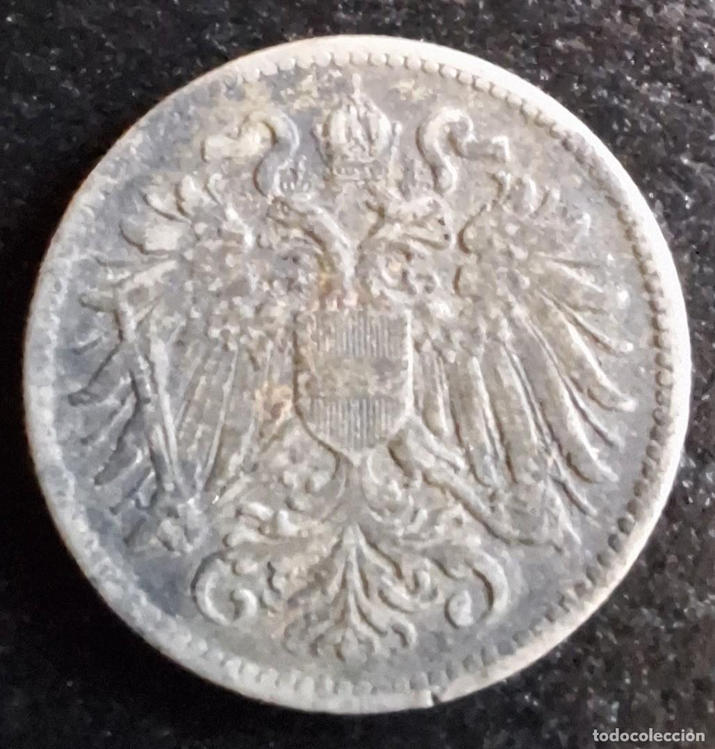 Monedas antiguas de Europa: 10 Heller 1916 - Austria - Foto 2